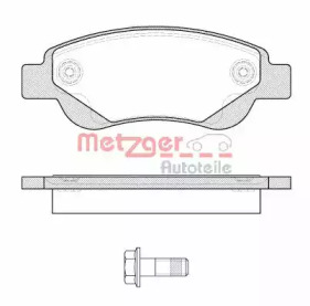 Комплект тормозных колодок METZGER 1177.00